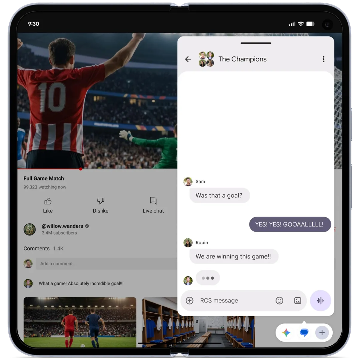 App Bubbles floating interface